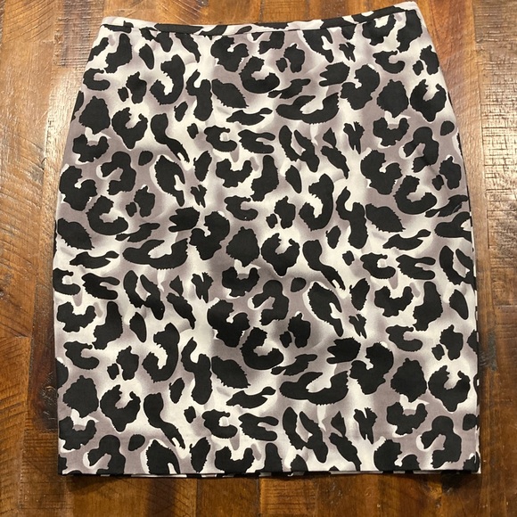 Cache Dresses & Skirts - Cache black grey animal spot print skirt 4